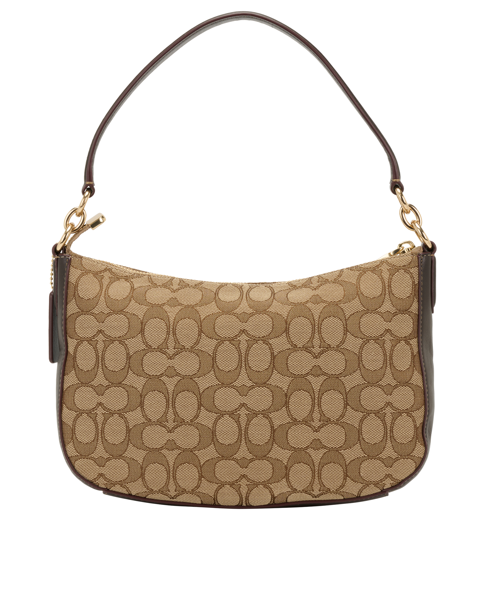 Signature Chelsea Crossbody, &pound;140, Handbags, Brown, Canvas, Back view